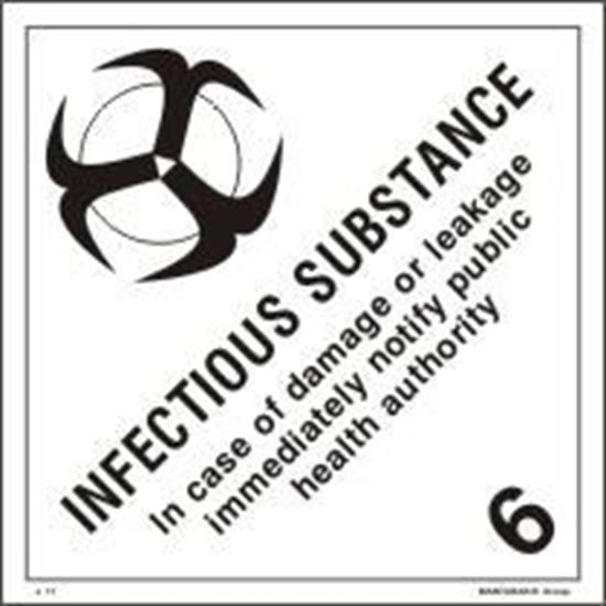 Picture of INFECTIOUS SUBSTANCE 25x25 (IMO 6.2)