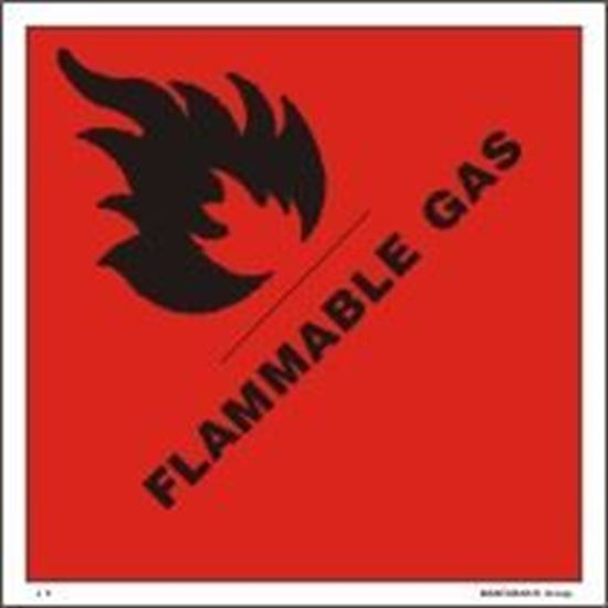 Picture of FLAMMABLE GAS     10x10    (IMO 2.1)
