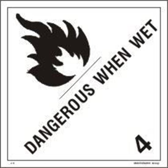 Picture of DANGEROUS WHEN WET     25x25    (IMO 4.3)