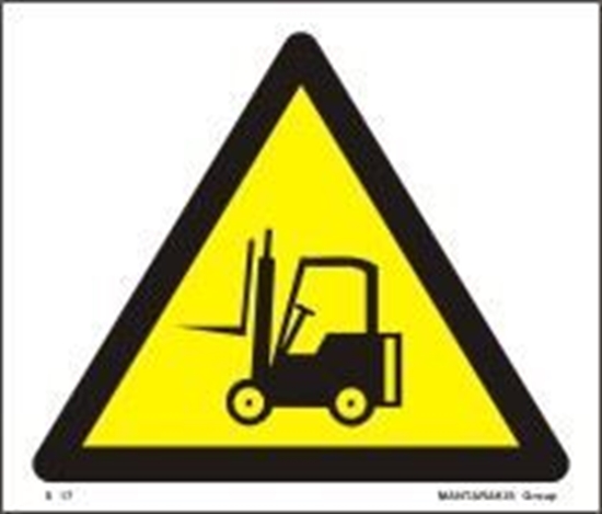 Picture of CAUTION FORK-LIFT TRUCKS S17