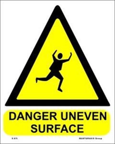 Picture of DANGER UNEVEN SURFACE  20x25