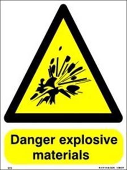 Picture of DANGER EXPLOSIVES MATERIALS