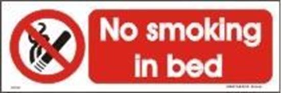 Picture of NO SMOKING IN BED 10X30