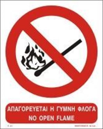 Picture of NO OPEN FLAME SIGN    25x20