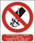 Picture of EXTINGUISHING FIRE WITH WATER IS PROHIBITED  20x25