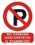 Εικόνα της NO PARKING SIGN   20x25