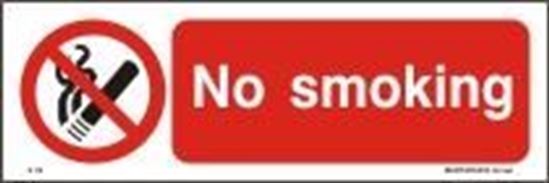 Picture of NO SMOKING SIGN   10x30