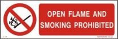 Εικόνα της OPEN FLAME AND SMOKING PROHIBITED 10x30