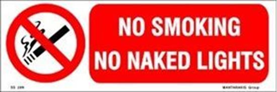 Picture of NO SMOKING NO NAKED LIGHTS 10X30