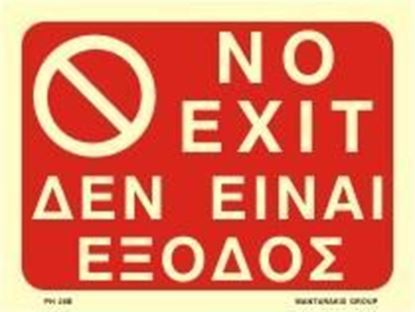 Picture of NO EXIT SIGN 20X15