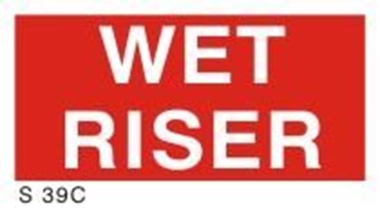 Εικόνα από WET RISER SIGN   6x15