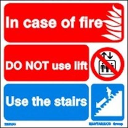 Picture of IN CASE OF FIRE, DO NOT USE LIFT... 15X15