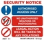 Εικόνα της SECURITY NOTICE 20x18