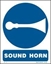 Εικόνα της SOUND HORN SIGN 25X20