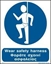 Εικόνα της WEAR SAFETY HARNESS SIGN 25X20