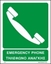 Εικόνα της EMERGENCY PHONE SIGN 25X20