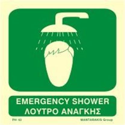 Picture of EMERGENCY SHOWER SIGN 15X15