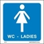 Εικόνα της W.C. LADIES SIGN 15X15