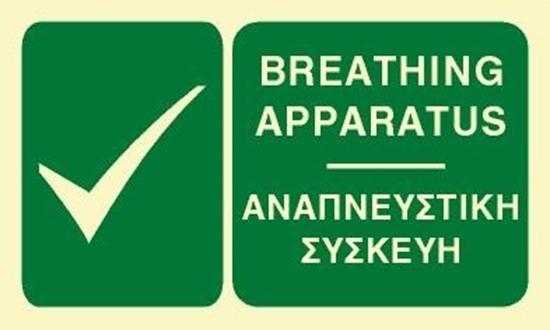 Picture of BREATHING APPARATUS SIGN 15X25