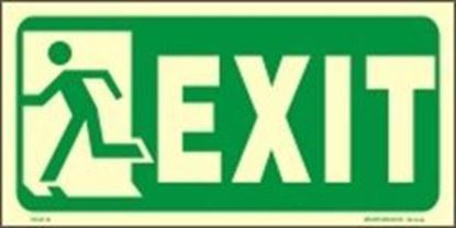 Picture of EXIT LEFT SAFETY SIGN 15X30
