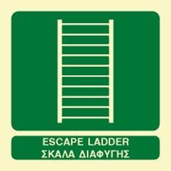 Εικόνα από ESCAPE LADDER SIGN    15 x15