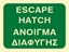 Εικόνα της ESCAPE HATCH SIGN 15X20