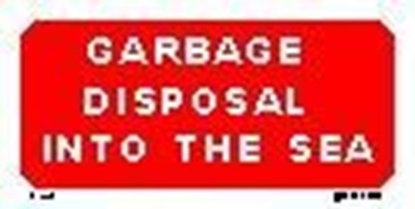 Picture of GARBAGE DISPOSAL INTO THE SEA       10x20