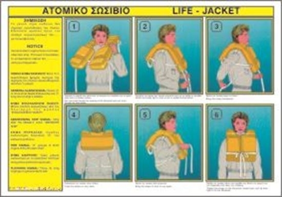 Picture of LIFE-JACKET DONNING INSTRUCTIONS 35x50