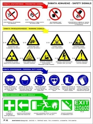 Picture of PROHIBIT.- WARN.- PERSON. DUTY- SAFETY SIGNS 40x30
