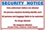 Εικόνα της SECURITY NOTICE  30x20