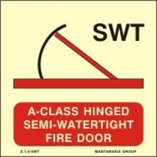 Εικόνα από A-CLASS HINGED SEMI-WATERT.FIRE DOOR 15X15