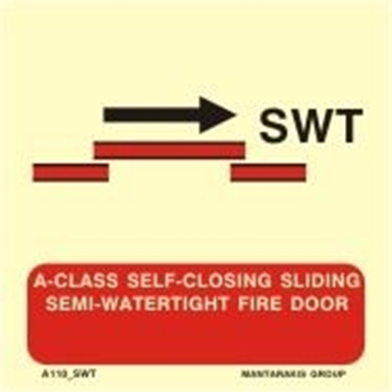 Εικόνα από A-CLASS SELF-CLOS.SLIDING SEMI-WATERT.FIRE DOOR