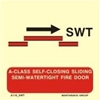 Εικόνα από A-CLASS SELF-CLOS.SLIDING SEMI-WATERT.FIRE DOOR