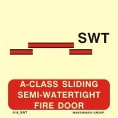 Εικόνα της A-CLASS SLIDING SEMI-WATERT.FIRE DOOR 15X15