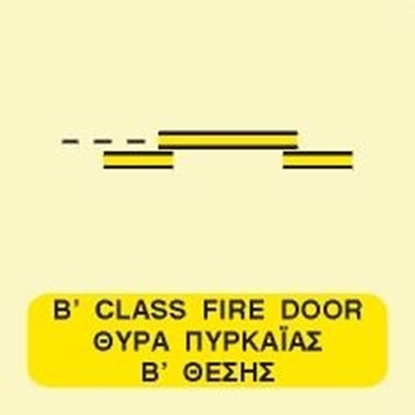 Picture of B CLASS FIRE DOOR SIGN     15x15