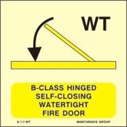Εικόνα της B-CLASS HINGED SELF-CLOS.WATERT.FIRE DOOR 15X15