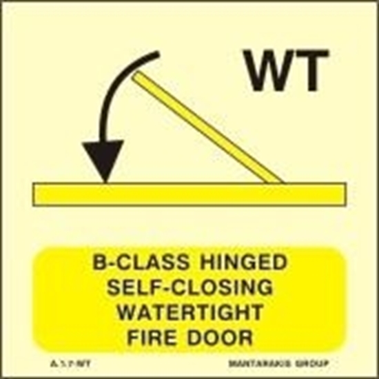Εικόνα από B-CLASS HINGED SELF-CLOS.WATERT.FIRE DOOR 15X15