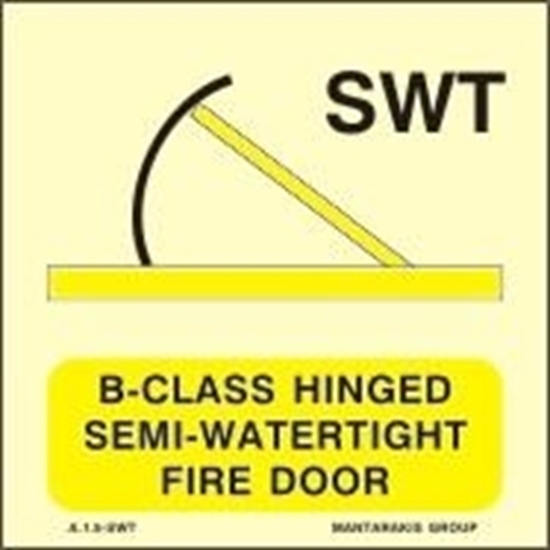 Εικόνα από B-CLASS HINGED SEMI-WATERT.FIRE DOOR 15X15