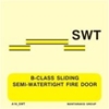 Picture of B-CLASS SLIDING SEMI-WATERT.FIRE DOOR 15X15