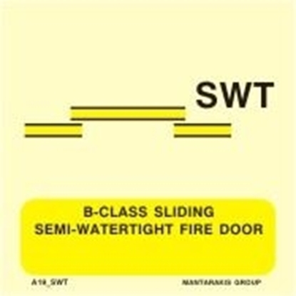 Εικόνα της B-CLASS SLIDING SEMI-WATERT.FIRE DOOR 15X15