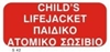 Picture of CHILD'S LIFEJACKET SIGN   10x20