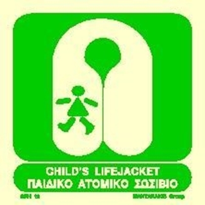 Εικόνα της CHILD'S LIFEJACKET SIGN 15X15