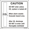 Снимка на CO2 CAUTION SIGN     20x20