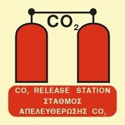 Εικόνα της CO2 RELEASE STATION SIGN    15x15