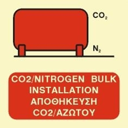 Εικόνα της CO2/NITROGEN BULK INSTALLATION SIGN   15x15