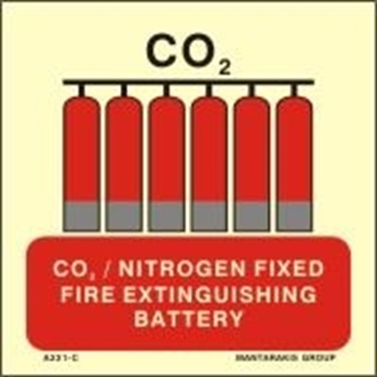 Εικόνα της CO2/NITROGEN FIXED FIRE EXTINGUIS.BATTERY 15X15