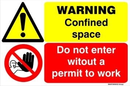 Picture of DANGER CONFINED SPACE