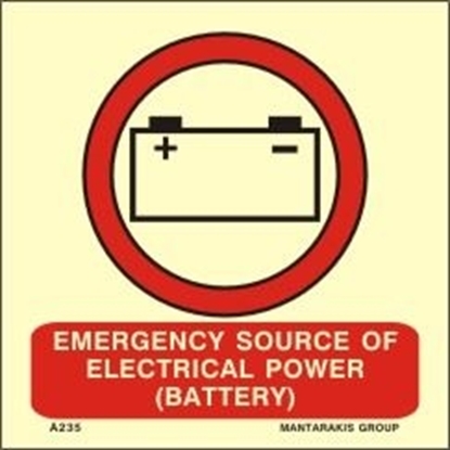 Снимка на EMERG. SOURCE OF ELECTRICAL POWER (BATTERY) 15x15