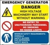Picture of EMERGENCY GENERATOR SIGN     30x28