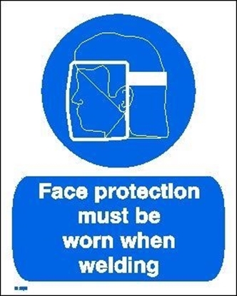 Снимка на FACE PROTECTION MUST BE WORN WHEN WELDING  20x25